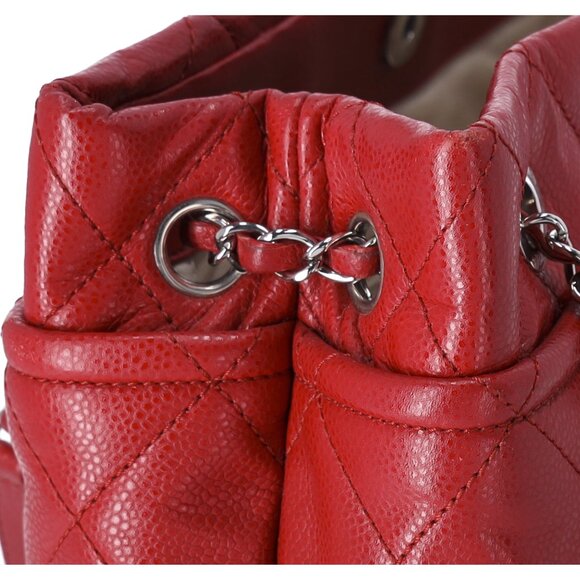 Chanel Classic Caviar Quilted Timeless CC Soft Tote Red - Picture 7 of 14